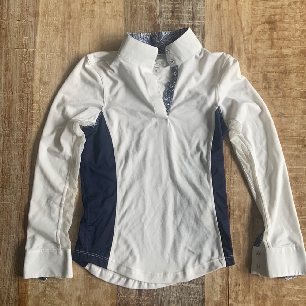Girls Dover Saddlery Long sleeve riding shirt
